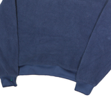 LEVI'S Mens Blue Plain Crew Neck Chunky Knit Jumper S Polyester Casual Wear
