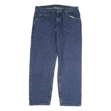 WRANGLER Mens Regular Blue Denim Classic Jeans W38 L30 Zip Closure