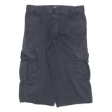DICKIES Mens Shorts Blue Cargo Cotton Blend M W28 Workwear Utility Pockets