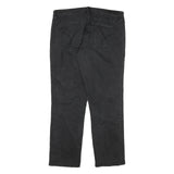 CALVIN KLEIN JEANS Womens Black Regular Straight Denim Dark W34 L28 Zip Casual