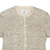 GIBIERRE DONNA Womens Cream Smart Button Jacket XXS Polyester Blend Woven