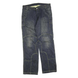 HELLFIRE Mens Jeans Blue Relaxed Straight Denim Medium W38 L36 Casual Workwear