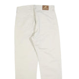 LEE COOPER Mens Cotton Blend Beige Regular Straight Trousers W32 L29 Classic Zip
