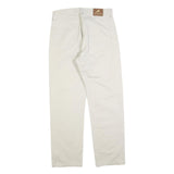 LEE COOPER Mens Cotton Blend Beige Regular Straight Trousers W32 L29 Classic Zip