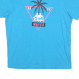 KAPPA Mens Blue Waves Graphic T-Shirt M Short Sleeve Crew Neck Casual