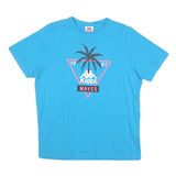 KAPPA Mens Blue Waves Graphic T-Shirt M Short Sleeve Crew Neck Casual