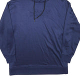 DKNY Mens Navy Blue Hoodie M Polyester Blend Casual Pullover Sweatshirt