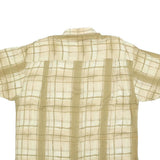 AUTHENTIC CLOTHING CO Mens Beige & Cream Checked Shirt XL Casual Cotton Blend
