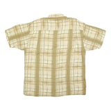AUTHENTIC CLOTHING CO Mens Beige & Cream Checked Shirt XL Casual Cotton Blend