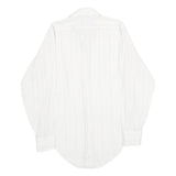 BRISTOL Mens White Shirt XS Classic Long Sleeve Button Formal Stripe