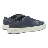 MASSIMO DUTTI Mens Leather Navy Casual Trainers UK 8 Stylish Comfortable