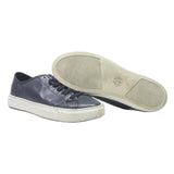 MASSIMO DUTTI Mens Leather Navy Casual Trainers UK 8 Stylish Comfortable