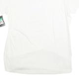 NIKE Womens White Graphic T-Shirt XL Short Sleeve Crew Neck Cotton Casual