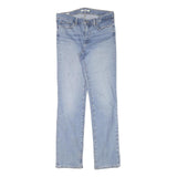 LEVI'S Womens Regular Blue Denim Light W30 L30 Zip Jeans Straight Cotton Blend
