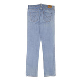 LEVI'S Womens Regular Blue Denim Light W30 L30 Zip Jeans Straight Cotton Blend