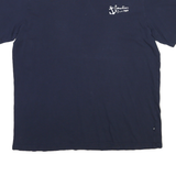 NAUTICA Mens Navy Blue Graphic T-Shirt XL Short Sleeve Crew Neck Cotton Blend