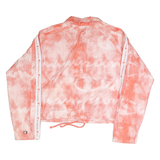 CHAMPION Womens Coral Polyester Coach Jacket XL Printed Logo Zip