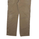 DICKIES Mens Cotton Blend Beige Regular Straight Trousers W38 L31 Workwear Zip