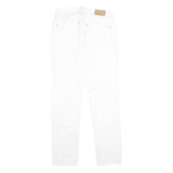 MICHAEL KORS Mens Cotton Blend White Slim Straight Trousers W32 L34 Smart Casual