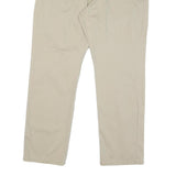LEE Mens Regular Fit Beige Cotton Blend Trousers W36 L29 Classic Zip Closure