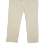 LEE Mens Regular Fit Beige Cotton Blend Trousers W36 L29 Classic Zip Closure