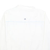 ELLESSE Womens White & Blue Retro Stripe Zip Jacket M Polyester Blend Casual