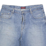 TRADERS Mens Denim Blue Shorts Casual L W36 Comfortable Cotton Blend