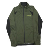COLUMBIA Mens Green & Black Softshell Jacket S Polyester Blend Zip Outdoor