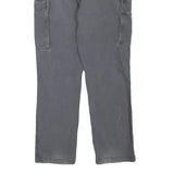 CARHARTT Mens Cotton Blend Grey Casual Regular Fit Cargo Trousers W34 L29