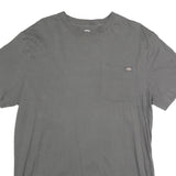 DICKIES Mens Grey Crew Neck Short Sleeve Pocket T-Shirt M Cotton Casual