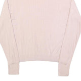 LEVI'S Womens Pink Plain Pullover Basic Knit XS Lightweight Viscose Jumper
