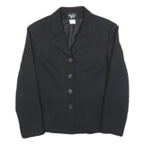 TALLY WEIJL Womens Black Button Jacket M Polyester Classic Tailored Plain