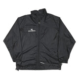 DIADORA Mens Black Polyester Blend Zip Up Jacket M Sportswear Casual