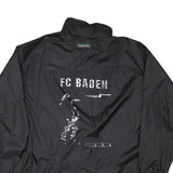 DIADORA Mens Black Polyester Blend Zip Up Jacket M Sportswear Casual