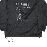 DIADORA Mens Black Polyester Blend Zip Up Jacket M Sportswear Casual