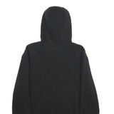 FILA Mens Black Pullover Hoodie S Logo Embroidered Cotton Blend Sweatshirt