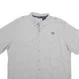 HARLEY DAVIDSON Mens Grey Cotton 2XL Short Sleeve Shirt Motorcycle Logo Casual