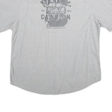HARLEY DAVIDSON Mens Grey Cotton 2XL Short Sleeve Shirt Motorcycle Logo Casual