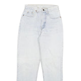 LEVI'S Womens Slim Light Blue Denim Slim Jeans W26 L29 Classic Cotton Blend Zip