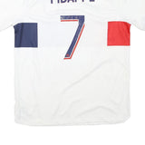 NIKE Mens White Paris Saint-Germain Mbappé Football Shirt L Short Sleeve Crew