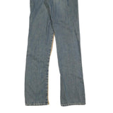 MOGUL Womens Jeans Beige & Blue Regular Straight Denim Cotton Blend W26 L32