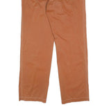 ALBERTO Mens Cotton Blend Brown Regular Fit Trousers W37 L32 Casual Zip Closure