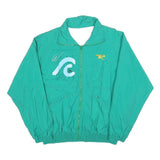 ROSSIGNOL Mens Green Nylon Jacket M Plain Zip Casual Sportswear