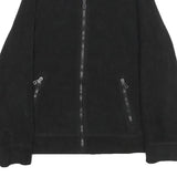 CALVIN KLEIN JEANS Womens Black Performance Jacket L Polyester Zip Plain Casual