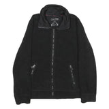 CALVIN KLEIN JEANS Womens Black Performance Jacket L Polyester Zip Plain Casual