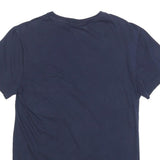 LACOSTE Mens Navy Blue Classic T-Shirt S Short Sleeve Crew Neck Cotton Blend
