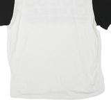 GUESS Womens White & Black Los Angeles Graphic T-Shirt 2XL Short Sleeve Crew