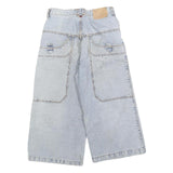 SUNHING Womens Denim Casual Blue XS W26 Wide Leg Cotton Blend Shorts