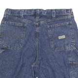 WRANGLER Mens Denim Blue Cargo Shorts L W34 Utility Cotton Blend Casual