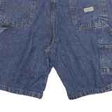 WRANGLER Mens Denim Blue Cargo Shorts L W34 Utility Cotton Blend Casual